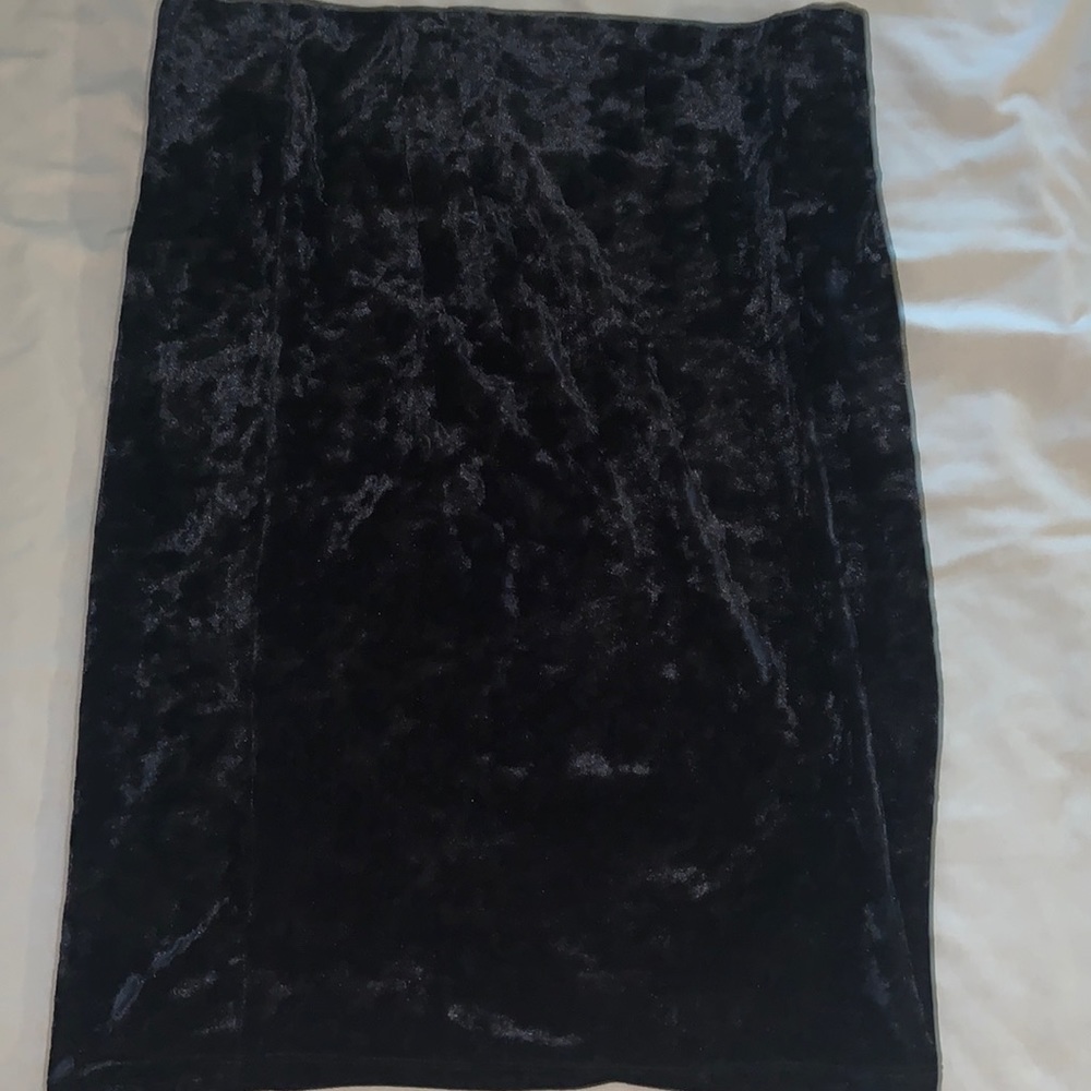 Vintage Velvet Pencil Skirt